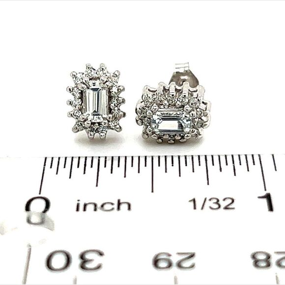 Natural Sapphire Diamond Stud Earrings 14k Gold 0.94 TCW Certified $2950 121267 - Picture 5 of 12